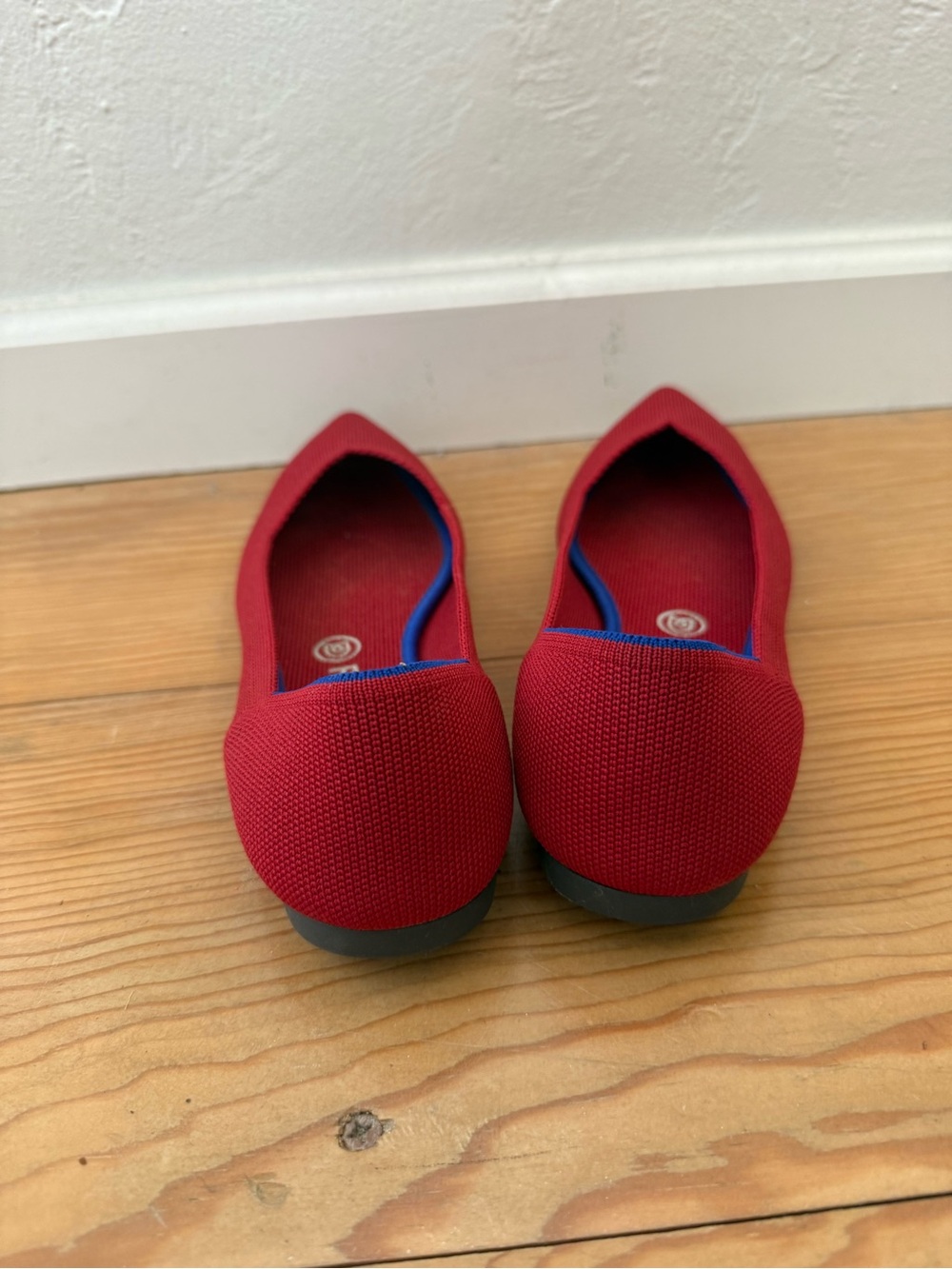 Red classic point Rothy’s flats size 9.5 - Picture 6 of 8